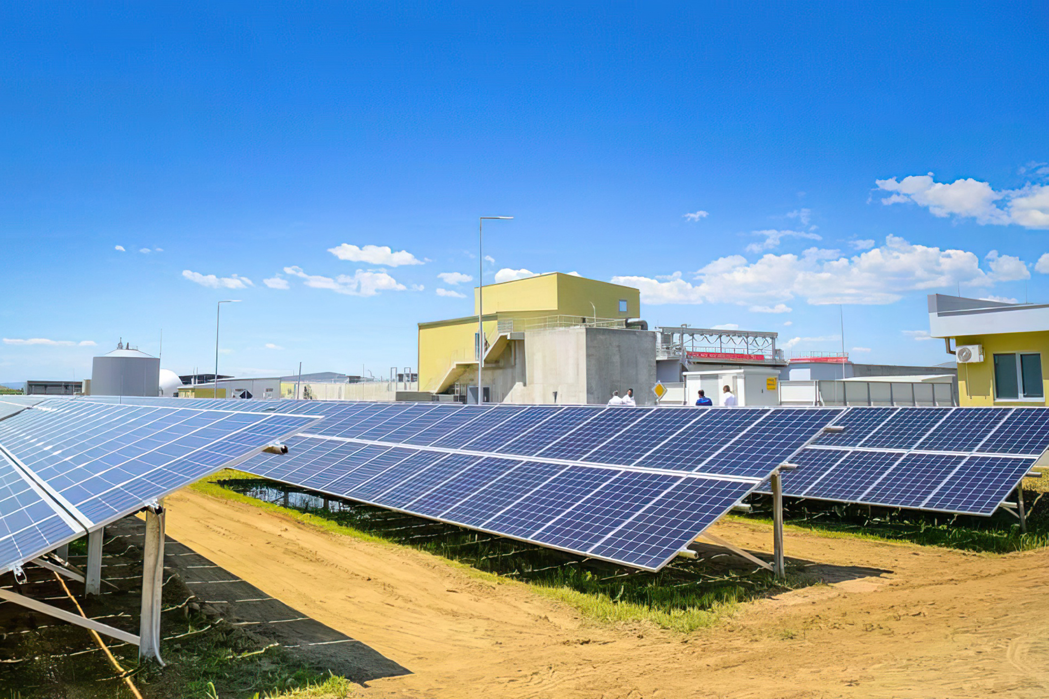 The photovoltaic plant at the sewage treatment plant in Kocani